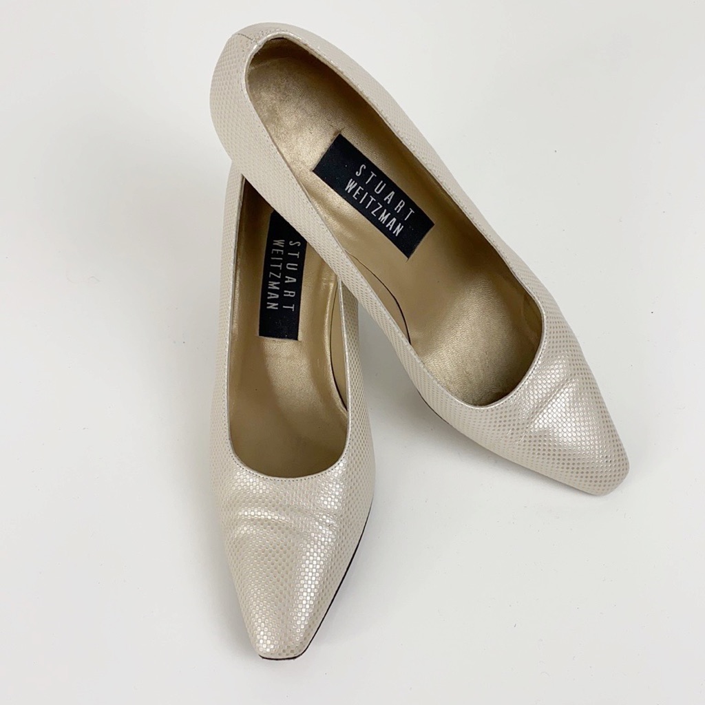 Stuart Weitzman Ossarah Chex Calf Pumps